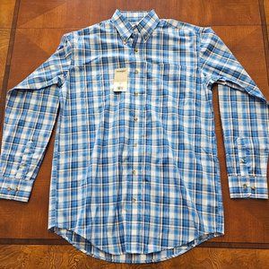 Wrangler men's Riata long sleeve tall western shirt